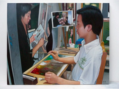 Painting No. 07 (150x120cm) by Lan Xin